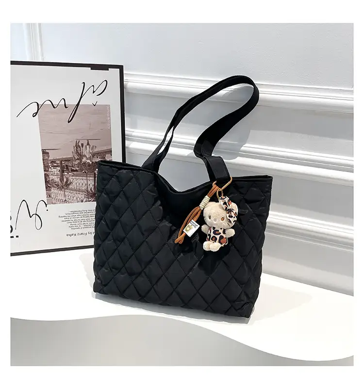Korean Style Quilted Shoulder Bag for Women - Image 2
