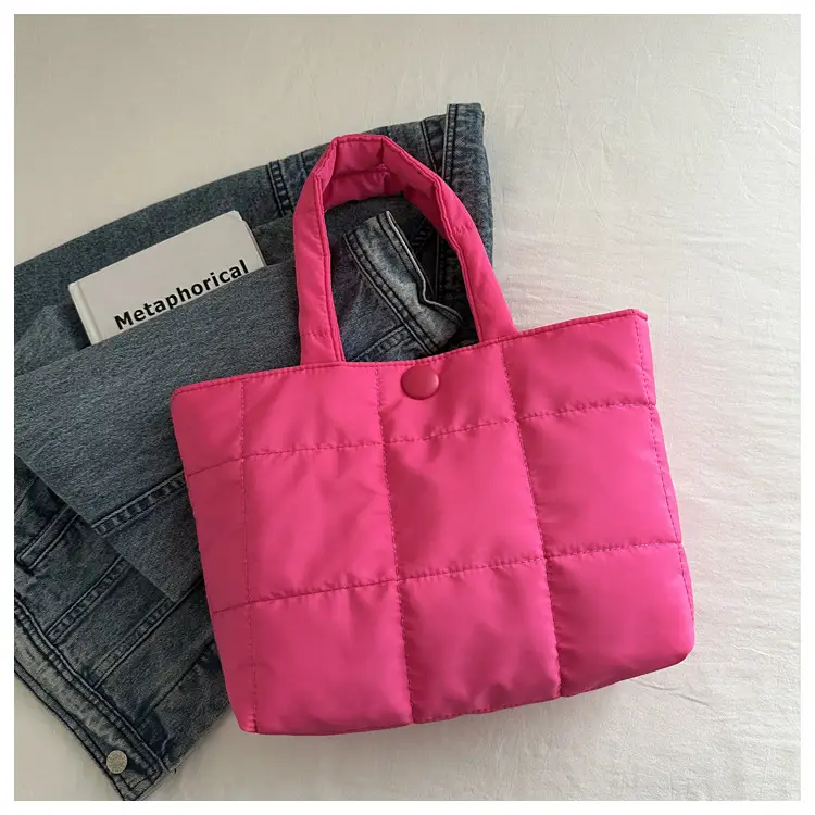 Cotton Embroidered Tote Bag White Large Capacity — feature 24