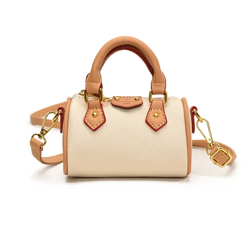 Women's Mini Shoulder Bag with Teddy Bear Decor - Image 3