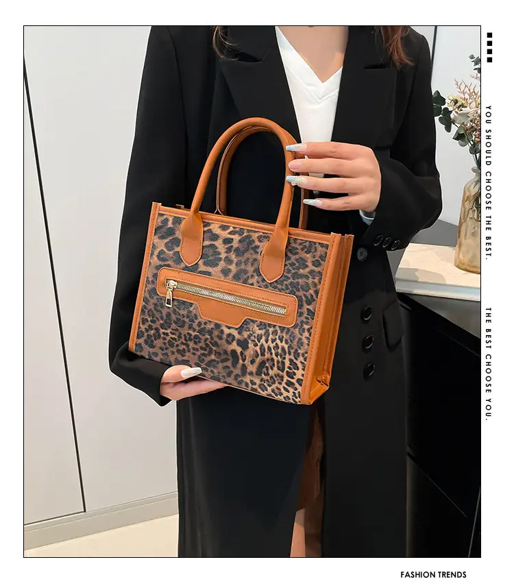 Women Leopard Print Shoulder Bag 2025 Spring — feature 1