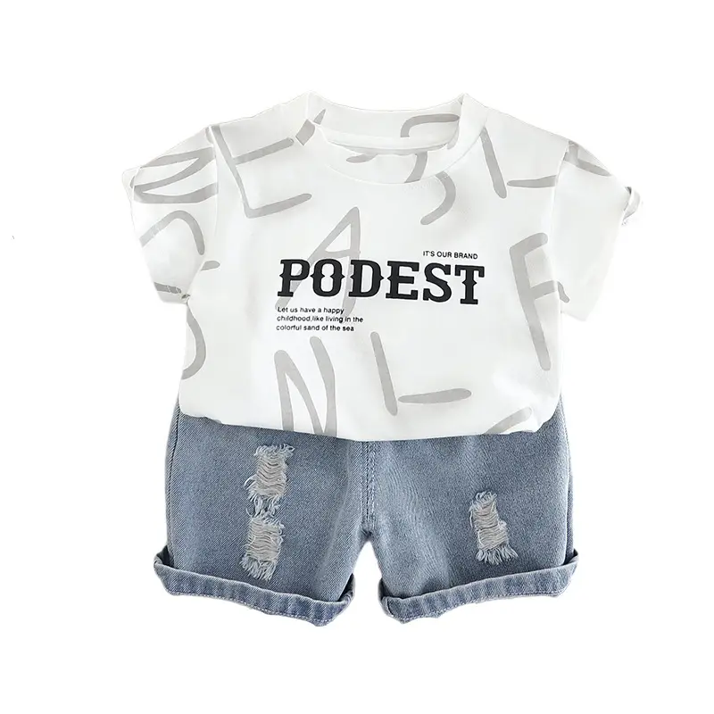 2024 Boys Casual 2-Piece T-Shirt & Shorts Set - Image 6
