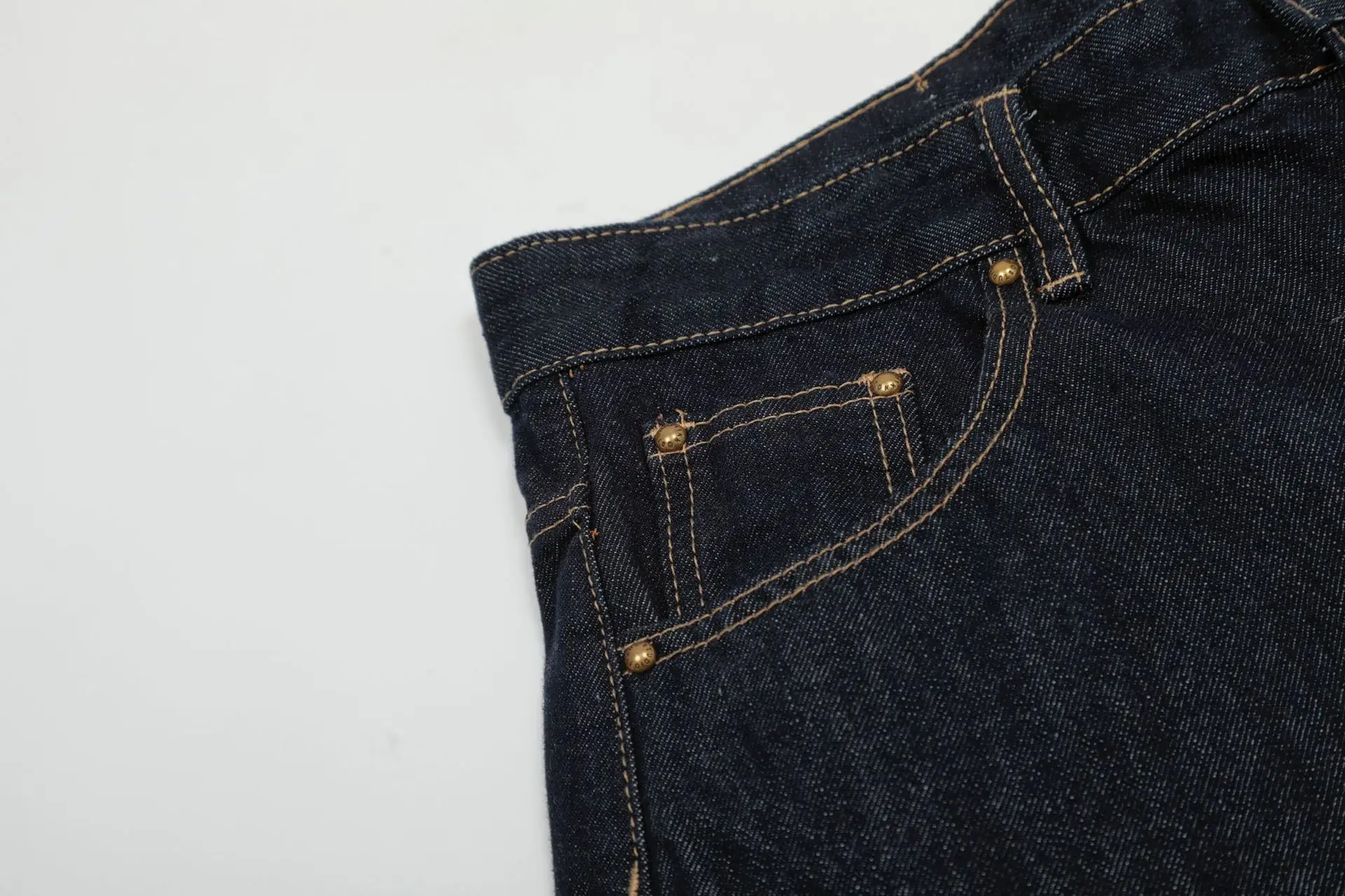 Wide Leg Dark Blue Jeans for Men Women Slim Fit — feature 9