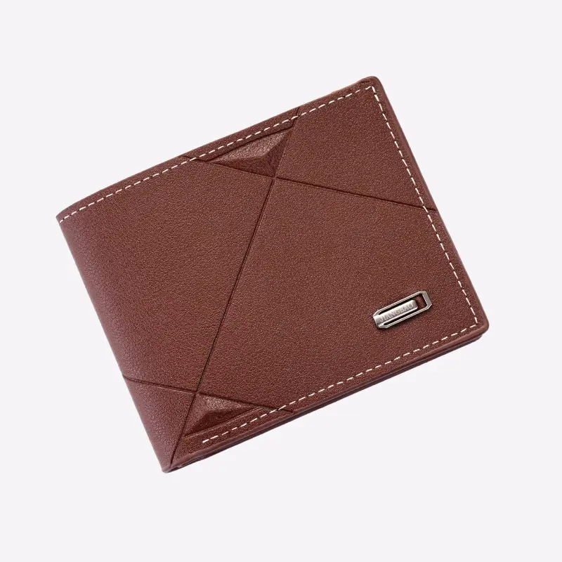 New Men's Wallet Men's Short Three-fold Cross Soft Wallet Multi-card Stylish Casual Wallet Men's Youth Thin Wallet