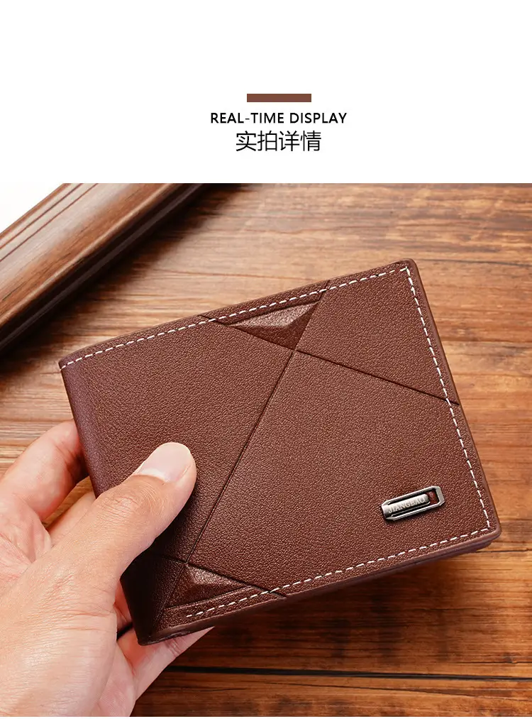 New Men's Wallet Men's Short Three-fold Cross Soft Wallet Multi-card Stylish Casual Wallet Men's Youth Thin Wallet — feature 11