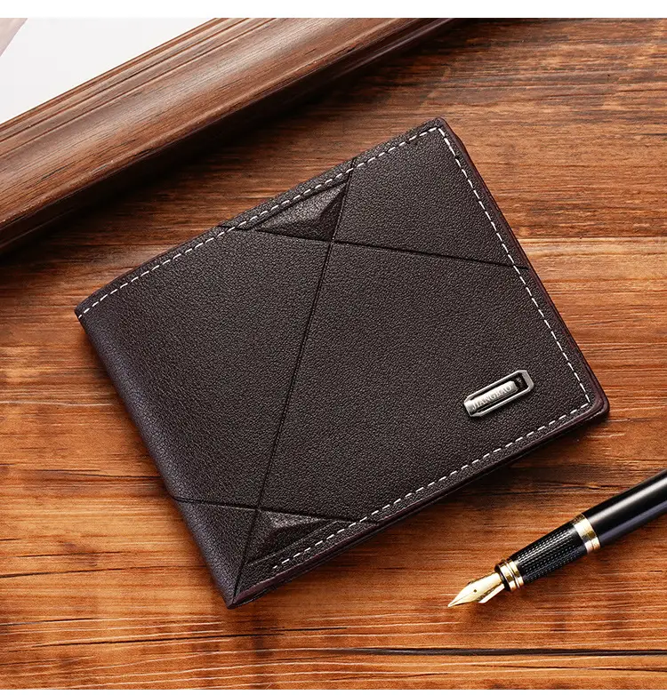 New Men's Wallet Men's Short Three-fold Cross Soft Wallet Multi-card Stylish Casual Wallet Men's Youth Thin Wallet — feature 12