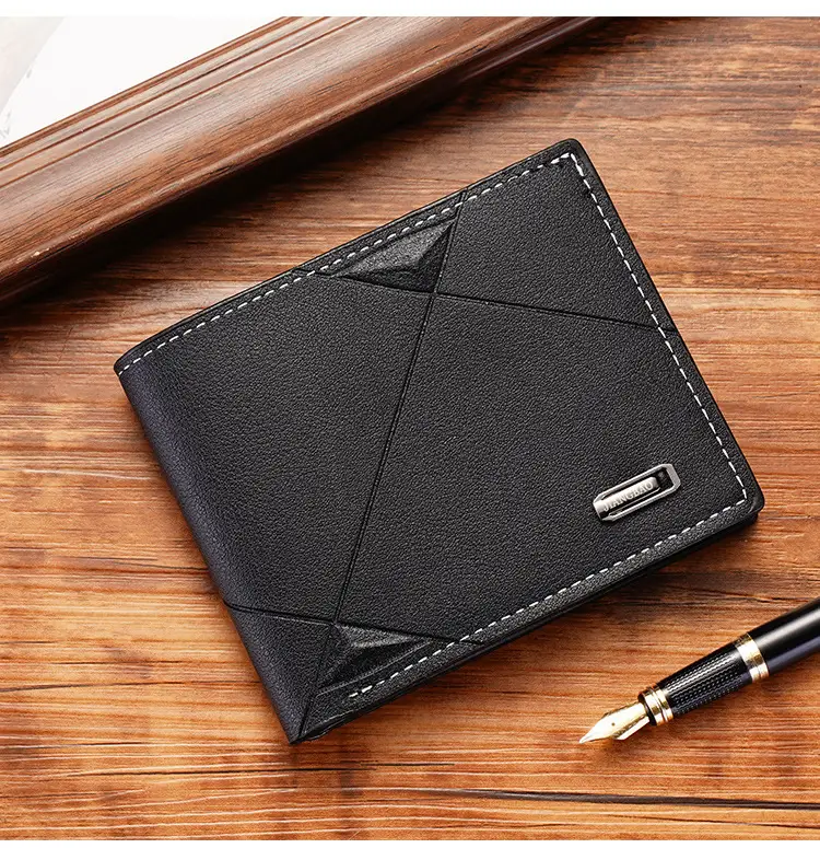 New Men's Wallet Men's Short Three-fold Cross Soft Wallet Multi-card Stylish Casual Wallet Men's Youth Thin Wallet — feature 13