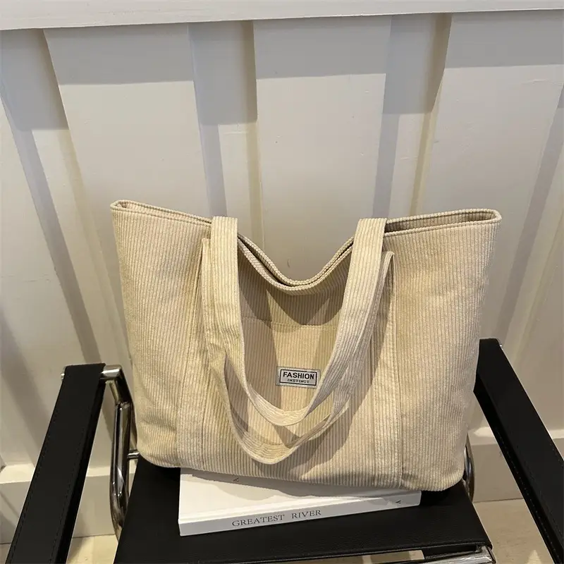 Women's Large Capacity Brown Tote Bag 2024 Winter - Image 8