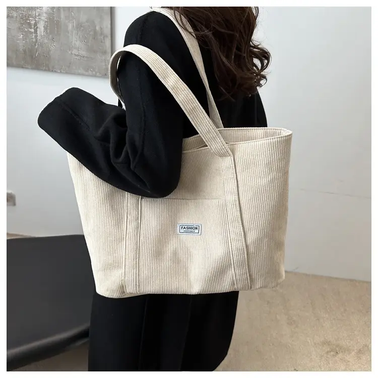 Women's Large Capacity Brown Tote Bag 2024 Winter — feature 10