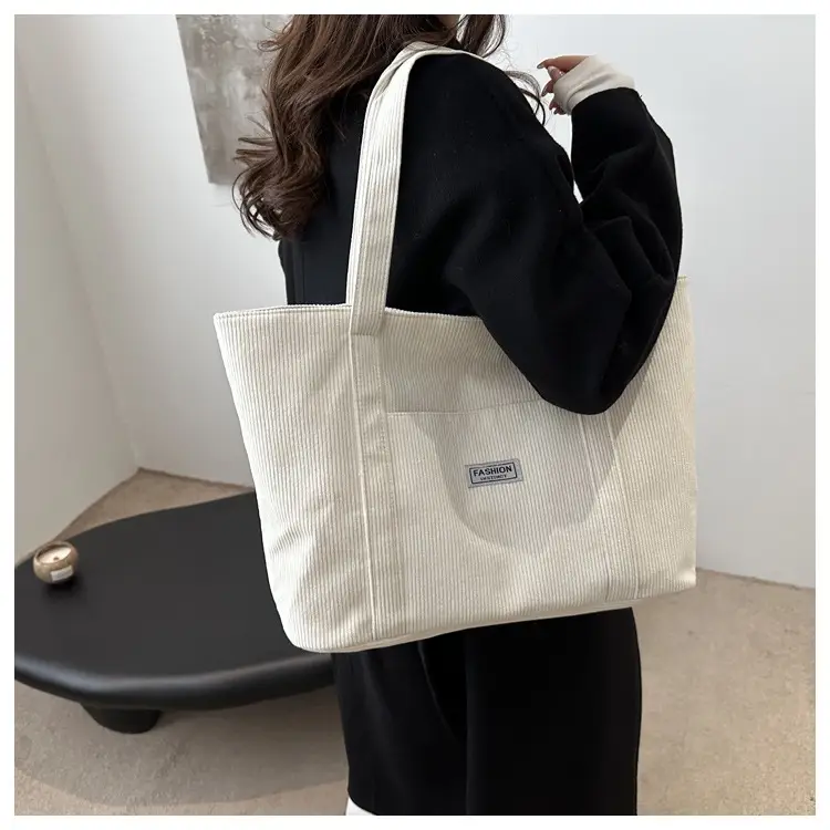 Women's Large Capacity Brown Tote Bag 2024 Winter — feature 11