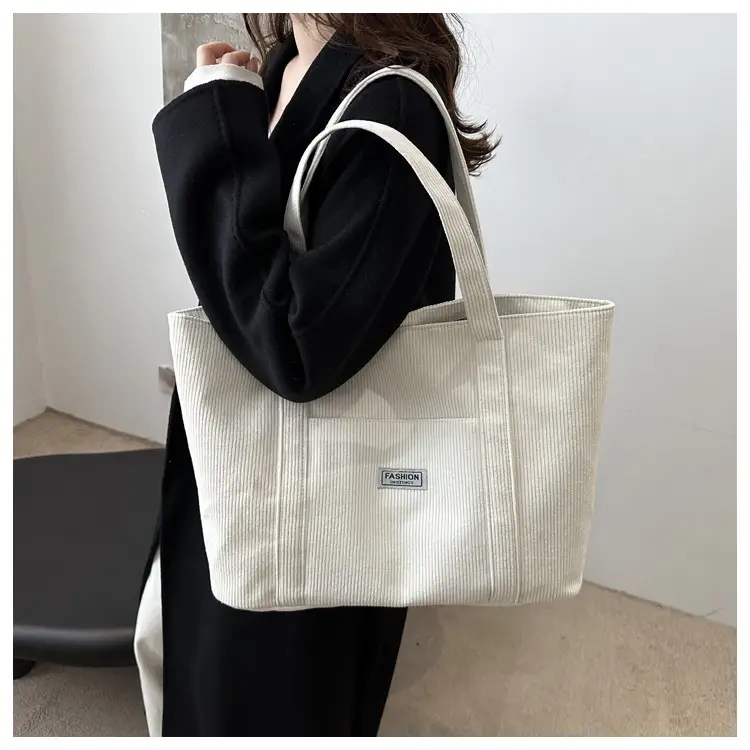 Women's Large Capacity Brown Tote Bag 2024 Winter — feature 12