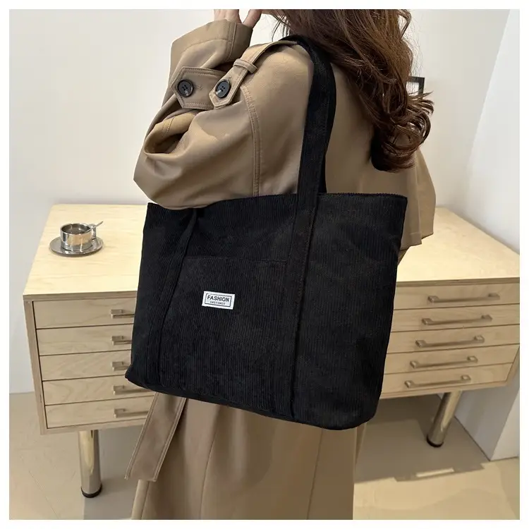 Women's Large Capacity Brown Tote Bag 2024 Winter — feature 17