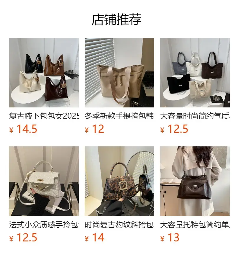 Women's Large Capacity Brown Tote Bag 2024 Winter — feature 2