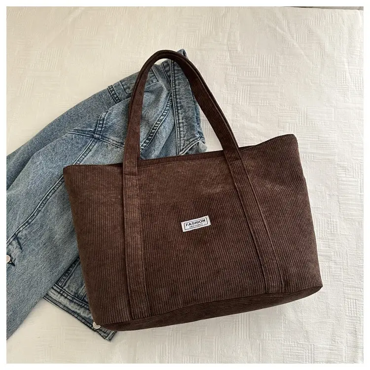 Women's Large Capacity Brown Tote Bag 2024 Winter — feature 22