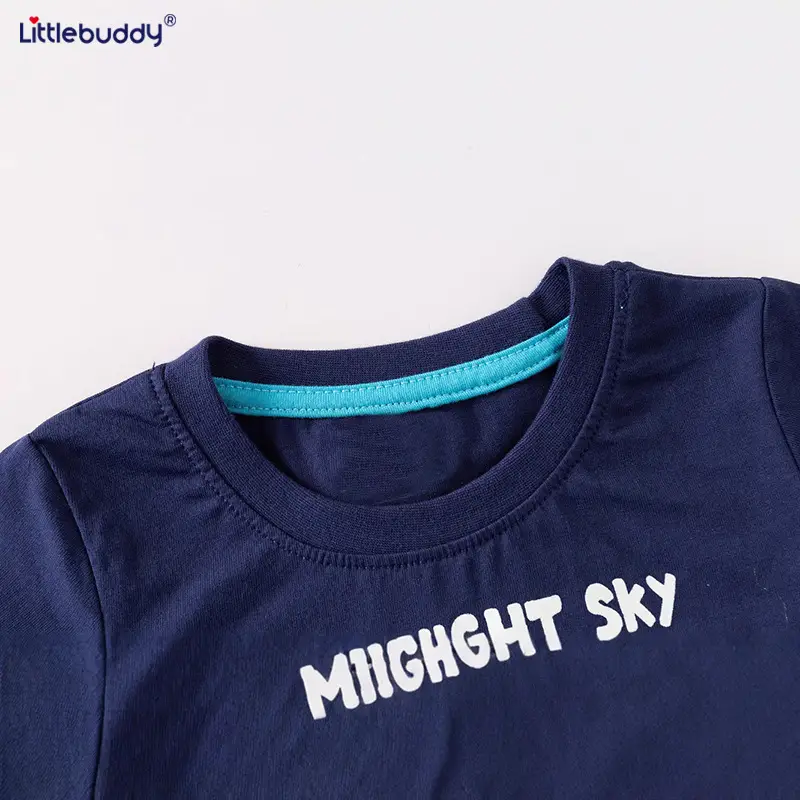 Girls Navy Blue Short Sleeve T-Shirt Wholesale