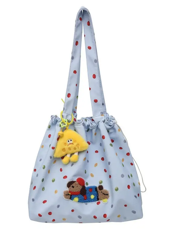 Cute Cartoon Polka Dot Women's Shoulder Bag 2024