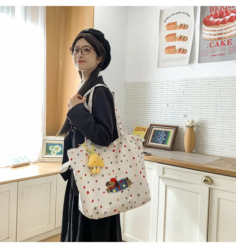 Cute Cartoon Polka Dot Women's Shoulder Bag 2024 — feature 10