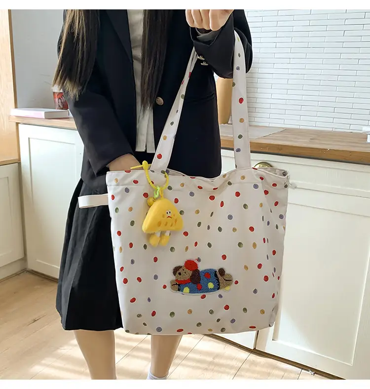 Cute Cartoon Polka Dot Women's Shoulder Bag 2024 — feature 11