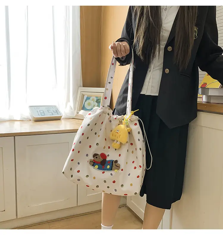 Cute Cartoon Polka Dot Women's Shoulder Bag 2024 — feature 14
