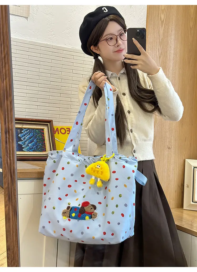 Cute Cartoon Polka Dot Women's Shoulder Bag 2024 — feature 15