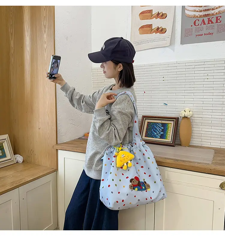 Cute Cartoon Polka Dot Women's Shoulder Bag 2024 — feature 17