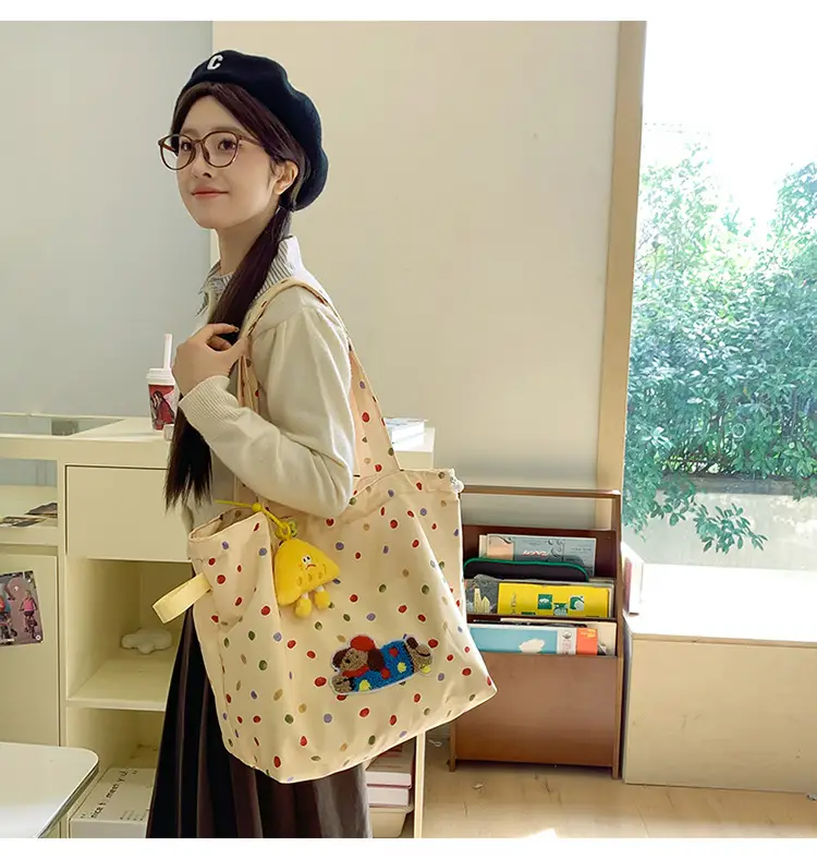 Cute Cartoon Polka Dot Women's Shoulder Bag 2024 — feature 22