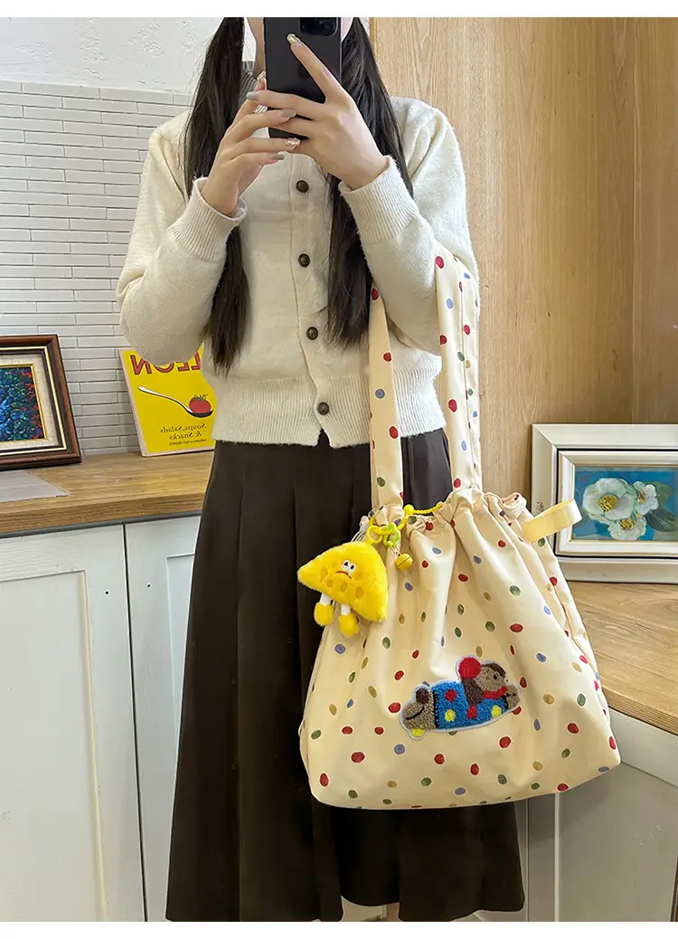 Cute Cartoon Polka Dot Women's Shoulder Bag 2024 — feature 26