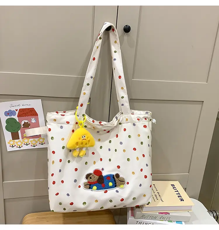 Cute Cartoon Polka Dot Women's Shoulder Bag 2024 — feature 34
