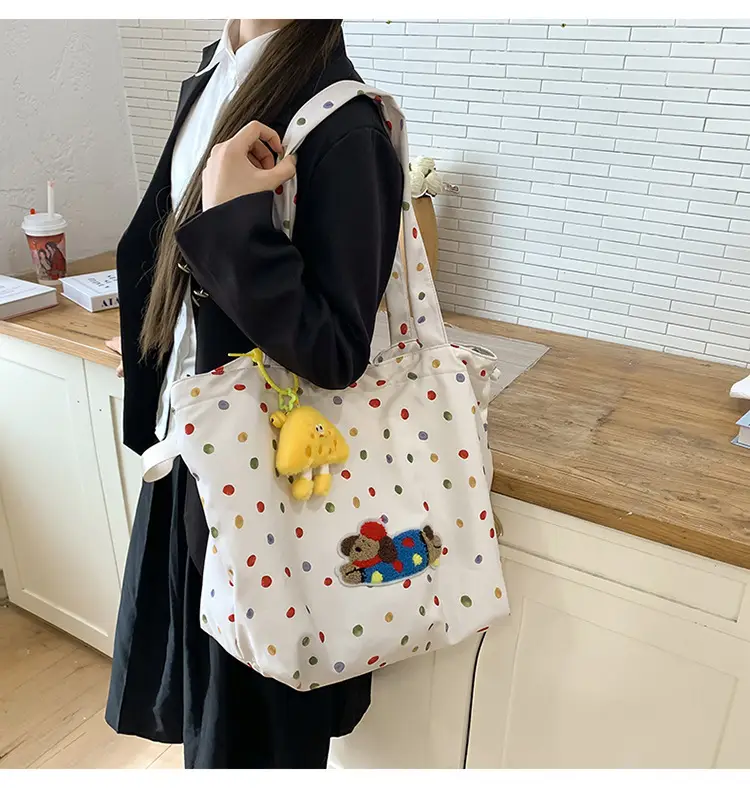 Cute Cartoon Polka Dot Women's Shoulder Bag 2024 — feature 9