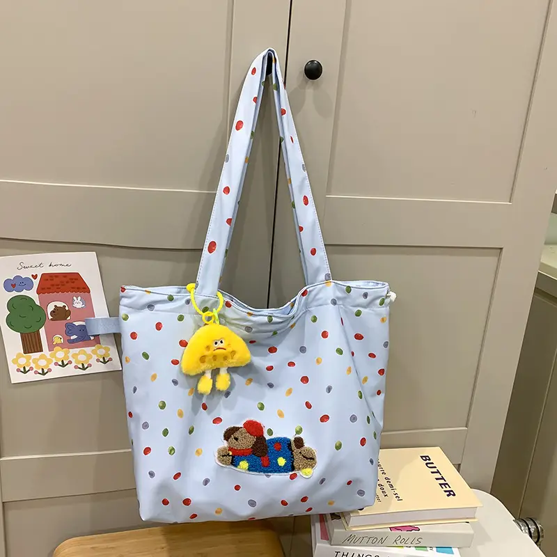 Cute Cartoon Polka Dot Women's Shoulder Bag 2024