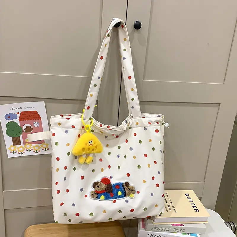 Cute Cartoon Polka Dot Women's Shoulder Bag 2024