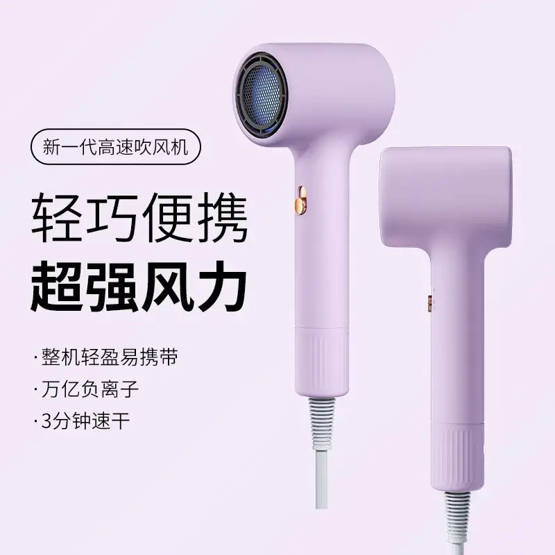 Mini Hair Dryer with Negative Ions & Hot Cold Wind - Image 4
