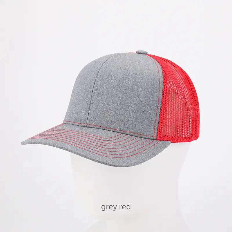 Light Gray Black Baseball Cap with Hard Brim - Image 7