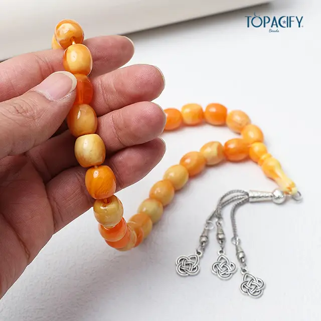 Worship Rosary Beads 33" High Alloy Pendant - Image 2