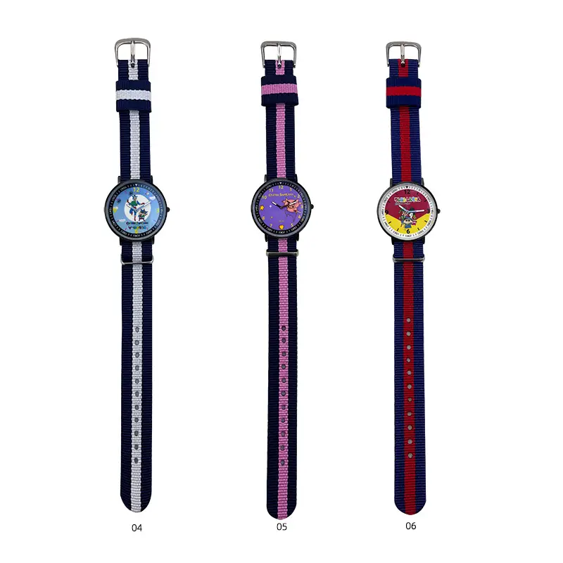 Cartoon Cartoon Watch for Kids Red Blue Strap