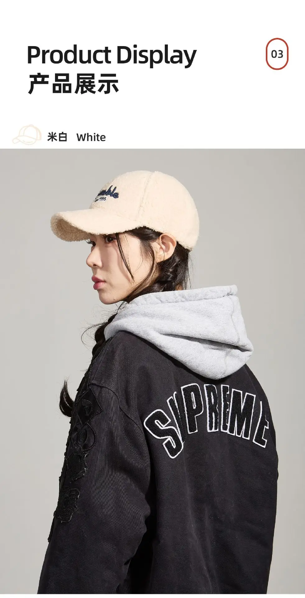 Pink Wool Embroidered Baseball Cap for Women — feature 3