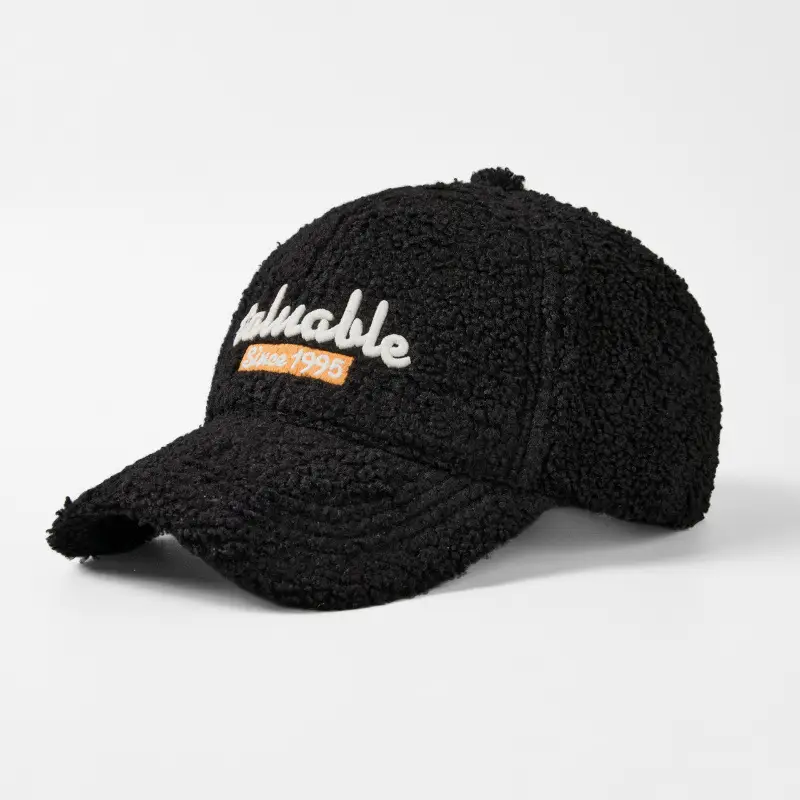 Pink Wool Embroidered Baseball Cap for Women - Image 2