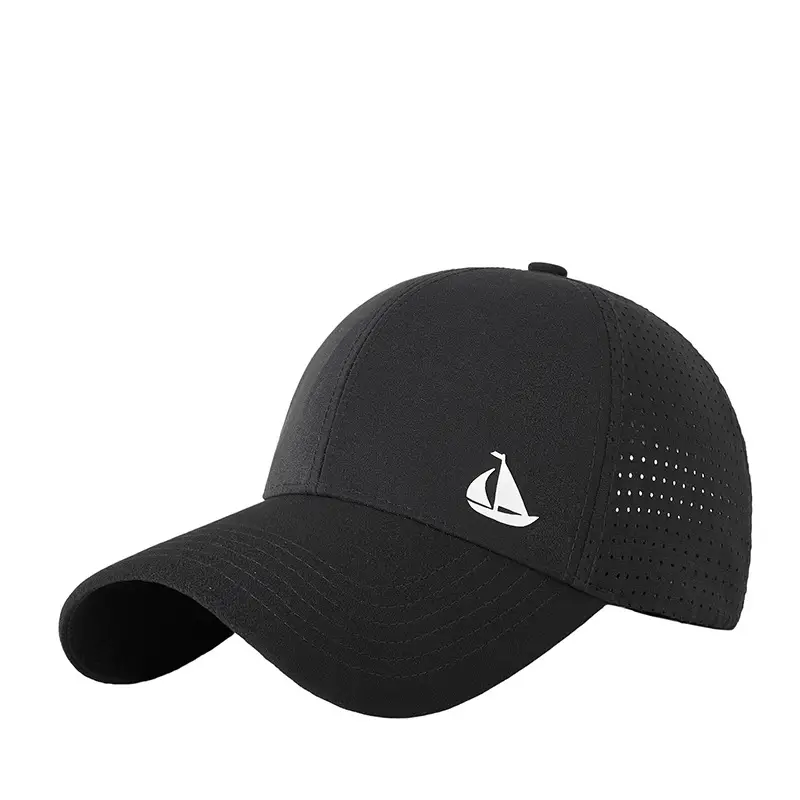 Women Men UV Sun Hat Black Adjustable Cap - Image 14