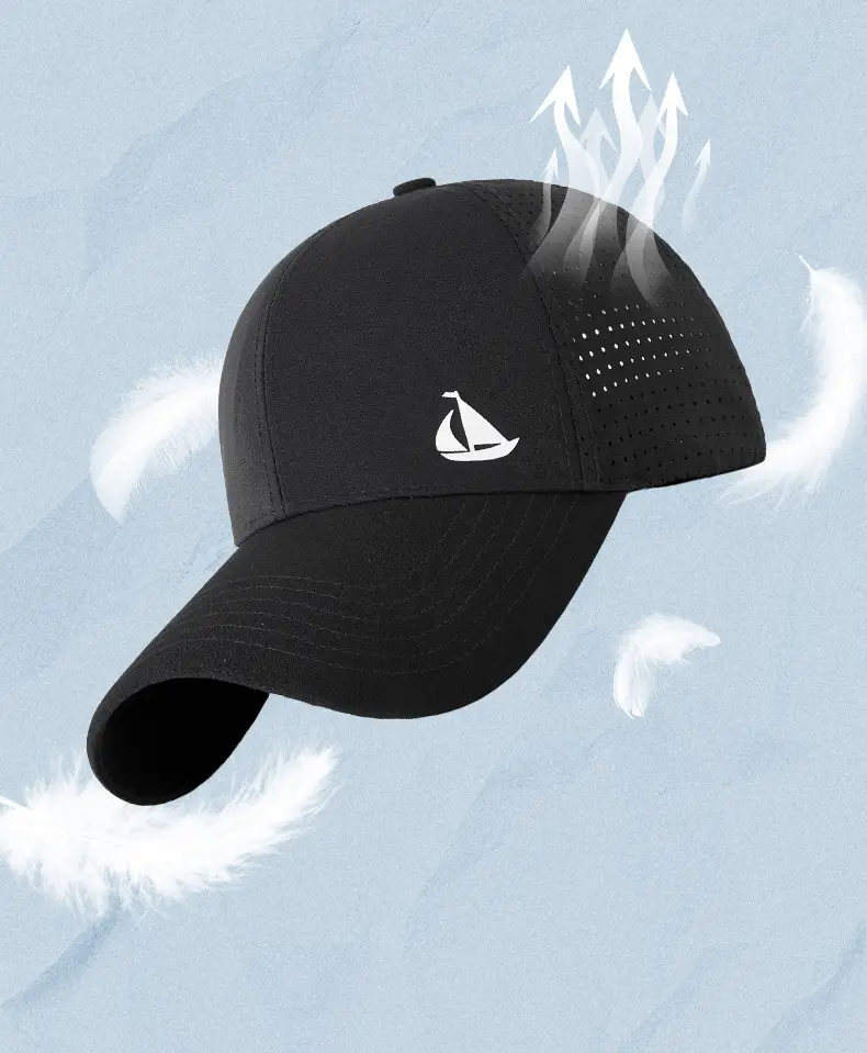 Women Men UV Sun Hat Black Adjustable Cap — feature 16