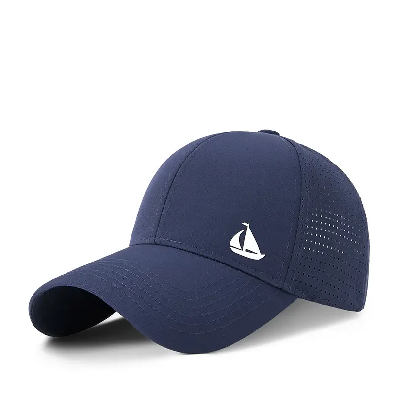 Women Men UV Sun Hat Black Adjustable Cap - Image 2