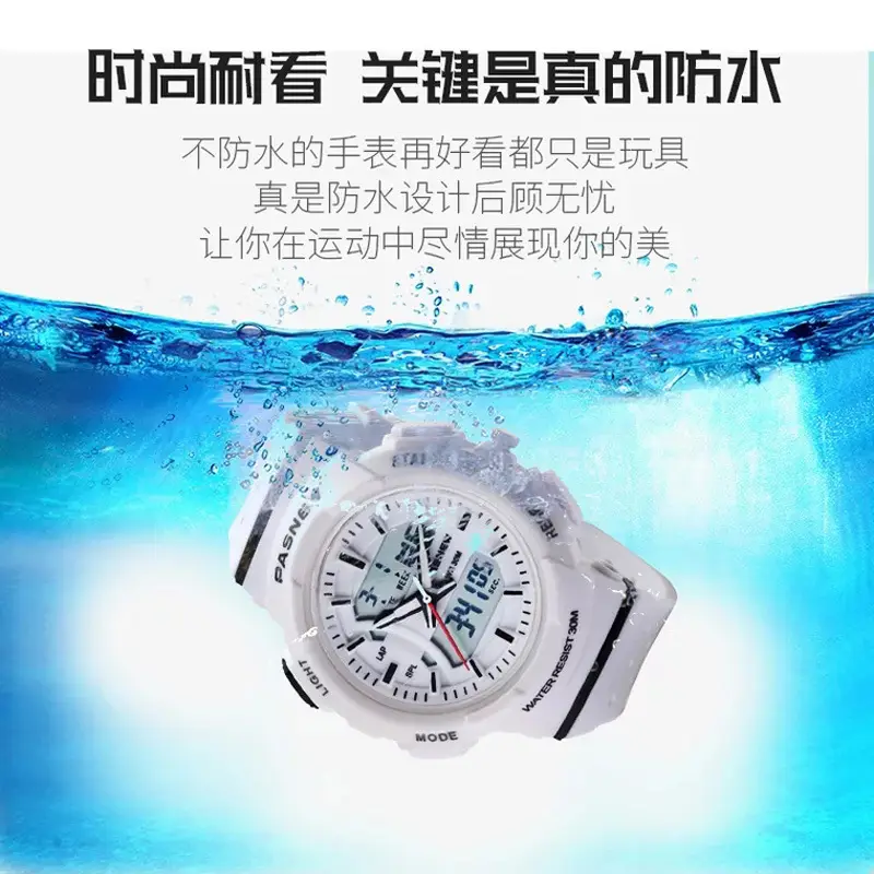 Blue Waterproof Luminous Kids Watch with Digital Display - Image 11