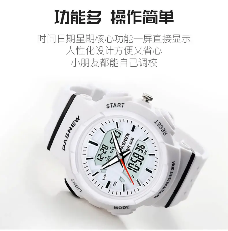 Blue Waterproof Luminous Kids Watch with Digital Display — feature 6