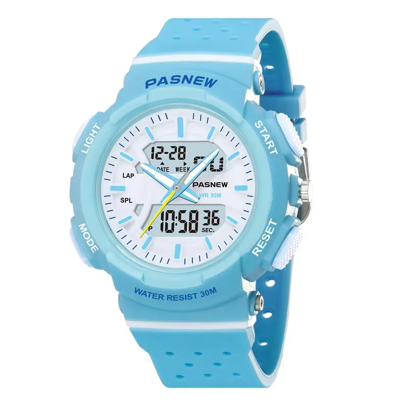 Blue Waterproof Luminous Kids Watch with Digital Display - Image 4