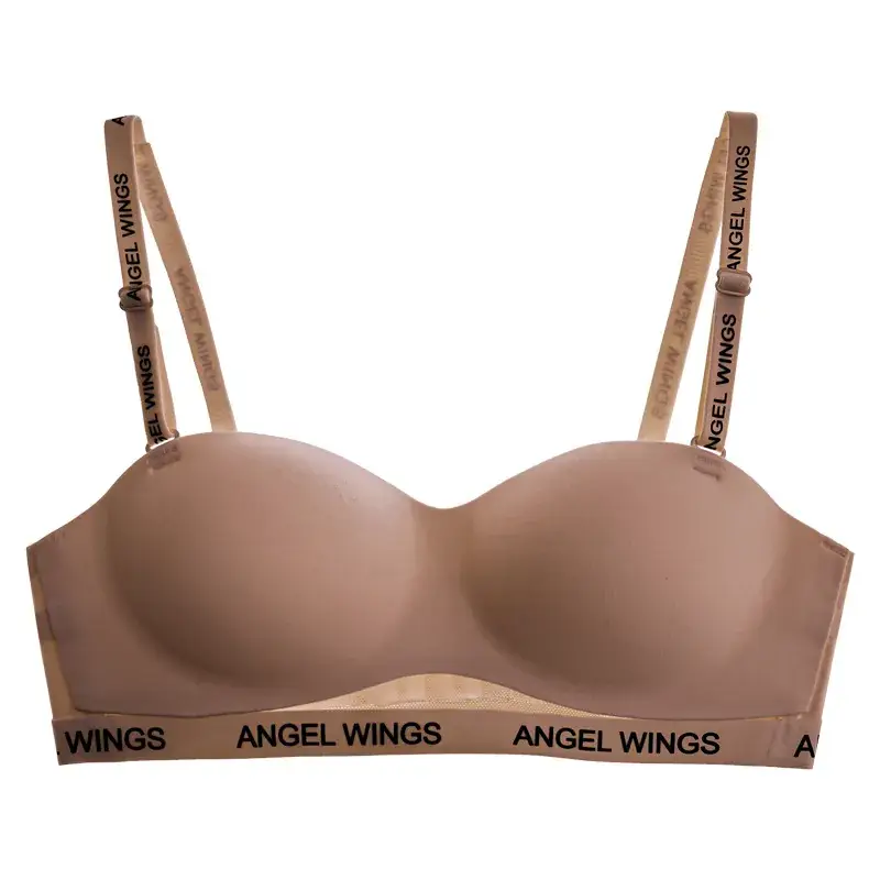 Angel Wings Letter Belt Bra White Non Slip - Image 2