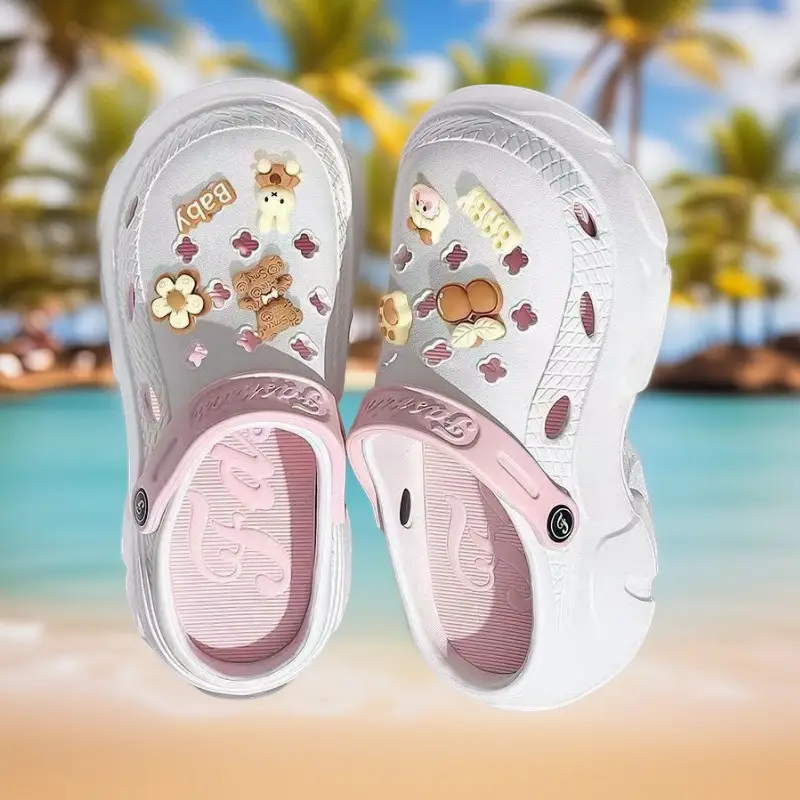 Women Baby Bear EVA Sandals Pink Non-Slip