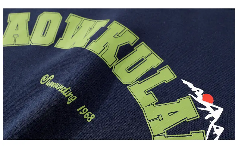 Kids Warm Long Sleeve T-Shirt Navy Green Black Light Blue — feature 15