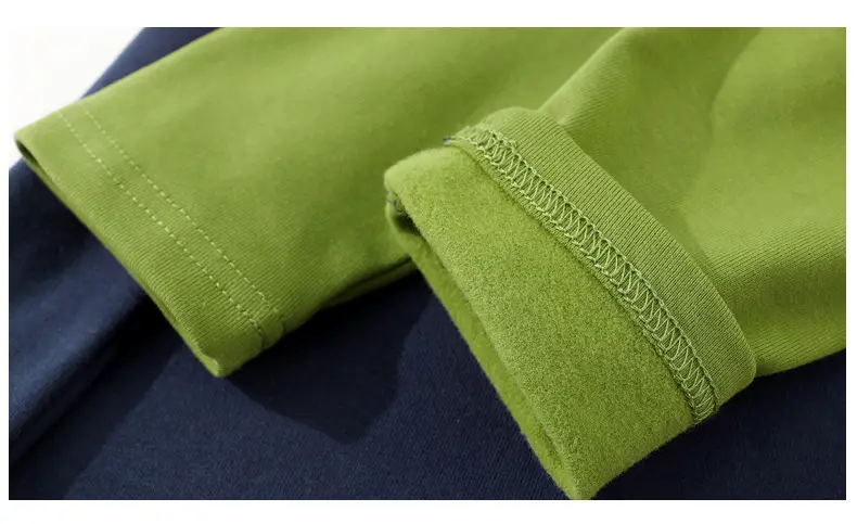 Kids Warm Long Sleeve T-Shirt Navy Green Black Light Blue — feature 18