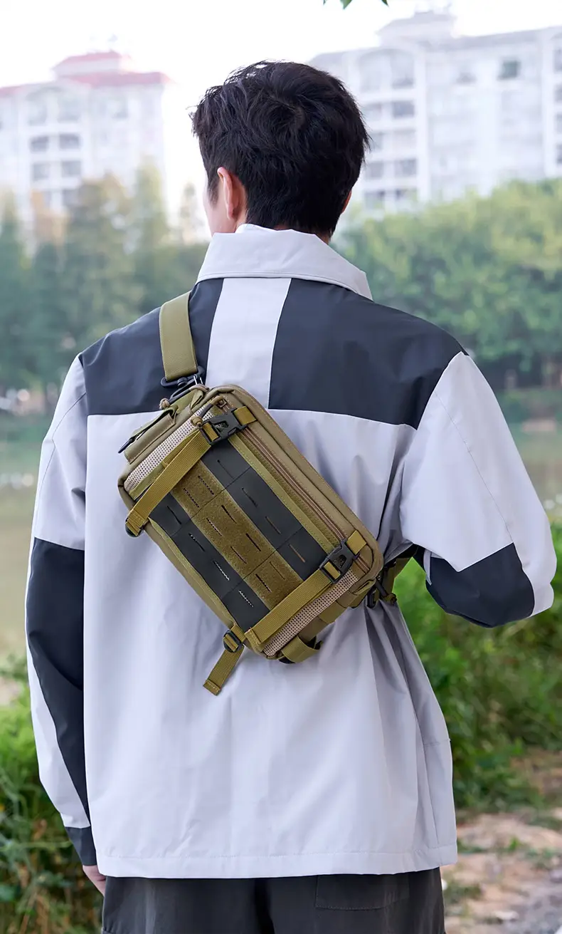 Men's Waterproof Nylon Crossbody Bag Large Capacity — feature 5