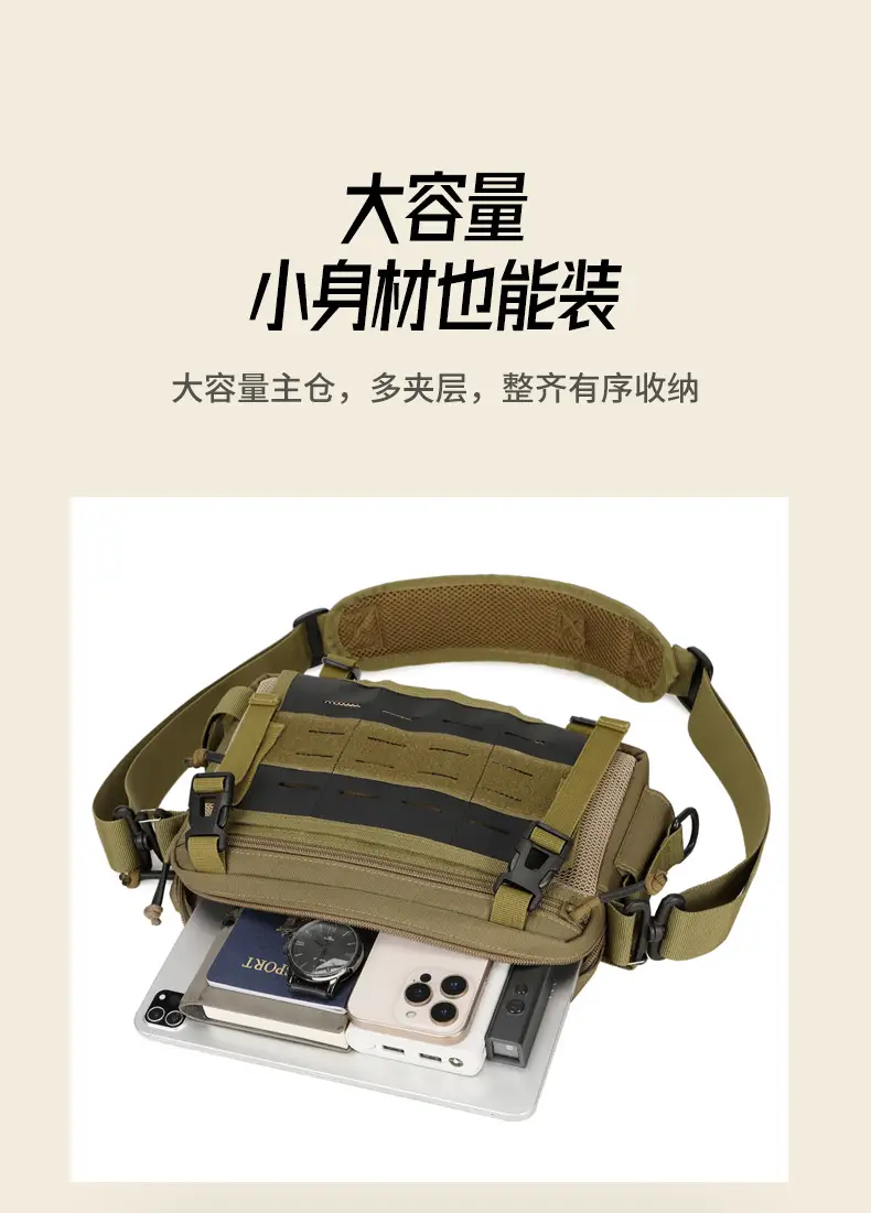 Men's Waterproof Nylon Crossbody Bag Large Capacity — feature 6