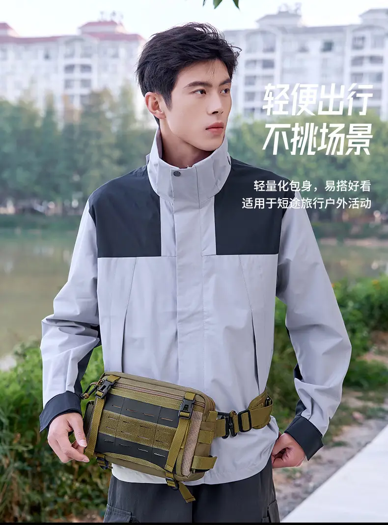 Men's Waterproof Nylon Crossbody Bag Large Capacity — feature 8