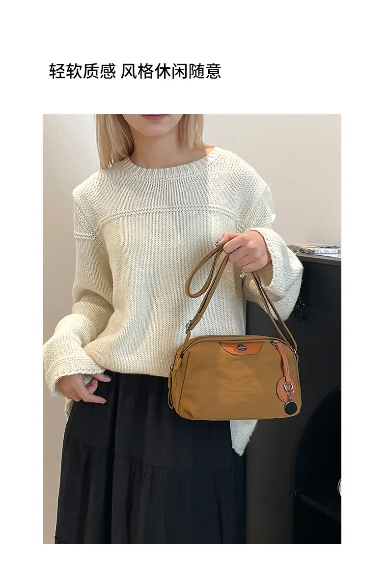 Green Leather Crossbody Bag for Women Large Capacity — feature 19